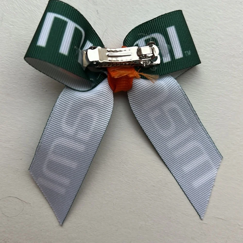 NWOT University of Miami puppy bow and collar bandanna - Picture 5 of 5